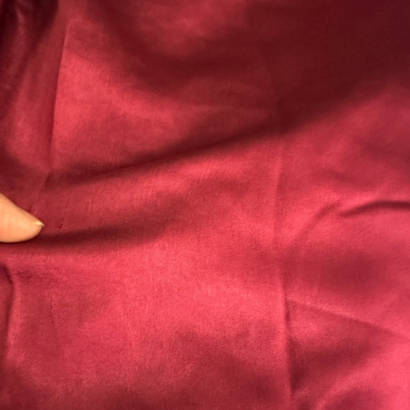 Lulu's Graceful Sophistication Magenta Pink Satin Bow Tie Straps Midi Dress M - Picture 10 of 12